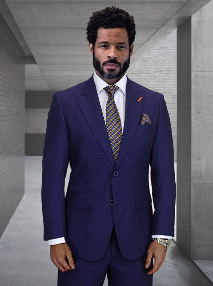 Trieste Navy 2-Piece Suit – Peak Lapel | Italian Super 200’s Wool | Modern Fit
